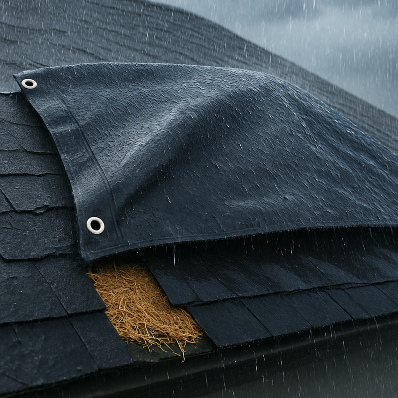 Heavy Duty Black & Silver Tarpaulin 270gsm – UV Protected, Shrinkproof & Waterproof Tarp Sheet for Premium All-Weather Outdoor Protection