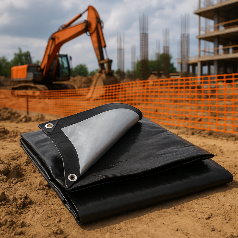 Heavy Duty Black & Silver Tarpaulin 270gsm – UV Protected, Shrinkproof & Waterproof Tarp Sheet for Premium All-Weather Outdoor Protection