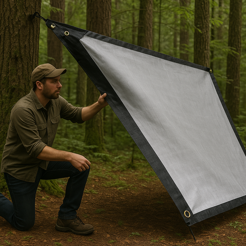 Heavy Duty Black & Silver Tarpaulin 270gsm – UV Protected, Shrinkproof & Waterproof Tarp Sheet for Premium All-Weather Outdoor Protection