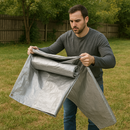 Medium Duty Silver Tarpaulin 140gsm – Waterproof, UV-Resistant Tarp Sheet for Home, Garden & Outdoor Camping Protection