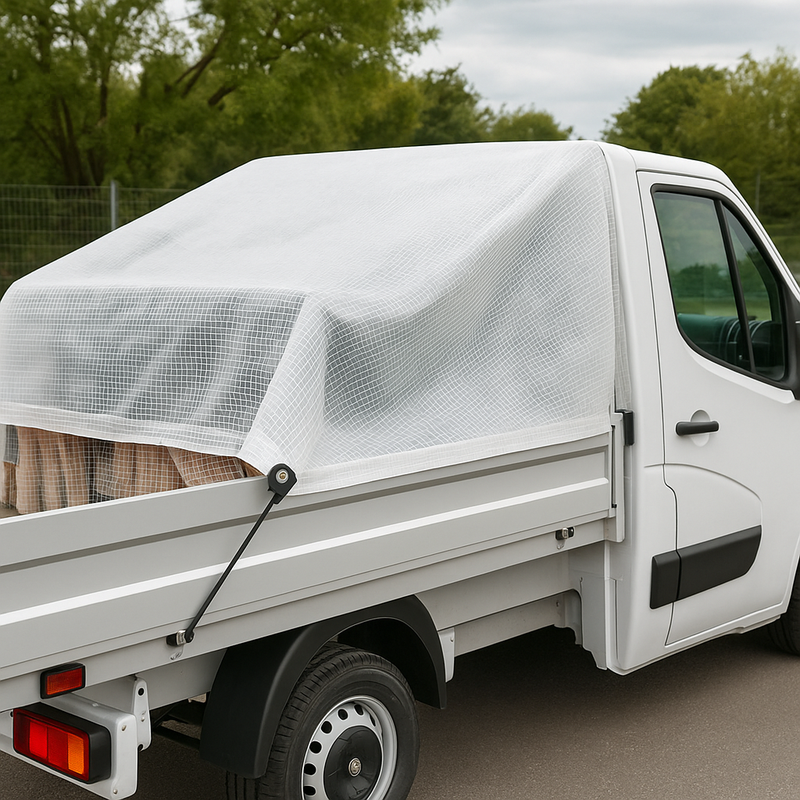 Clear Mono Cover Tarpaulin 170gsm – UV Protected, Waterproof & Rotproof Transparent Tarp Sheet for Heavy-Duty Outdoor Use