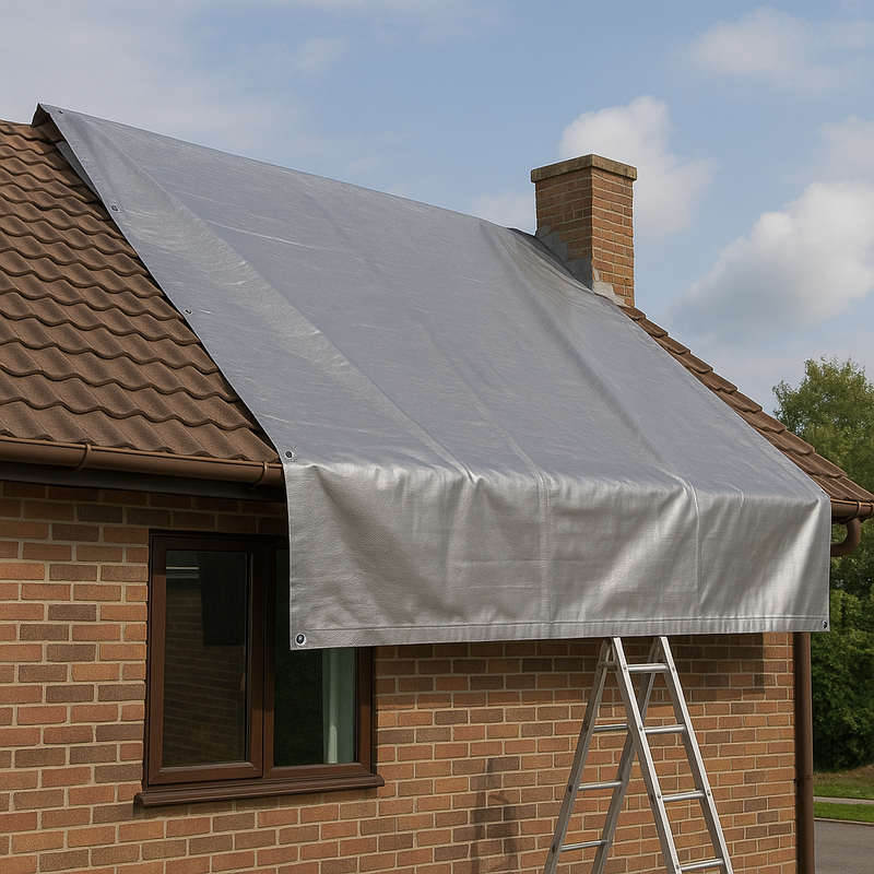 Heavy Duty Silver Tarpaulin 140gsm – Premium Waterproof, UV-Resistant Tarp Sheet for All-Weather Outdoor Protection