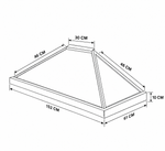 Custom Extended Pyramid Skylight Covers – Waterproof UV Resistant Polyester | Custom Size