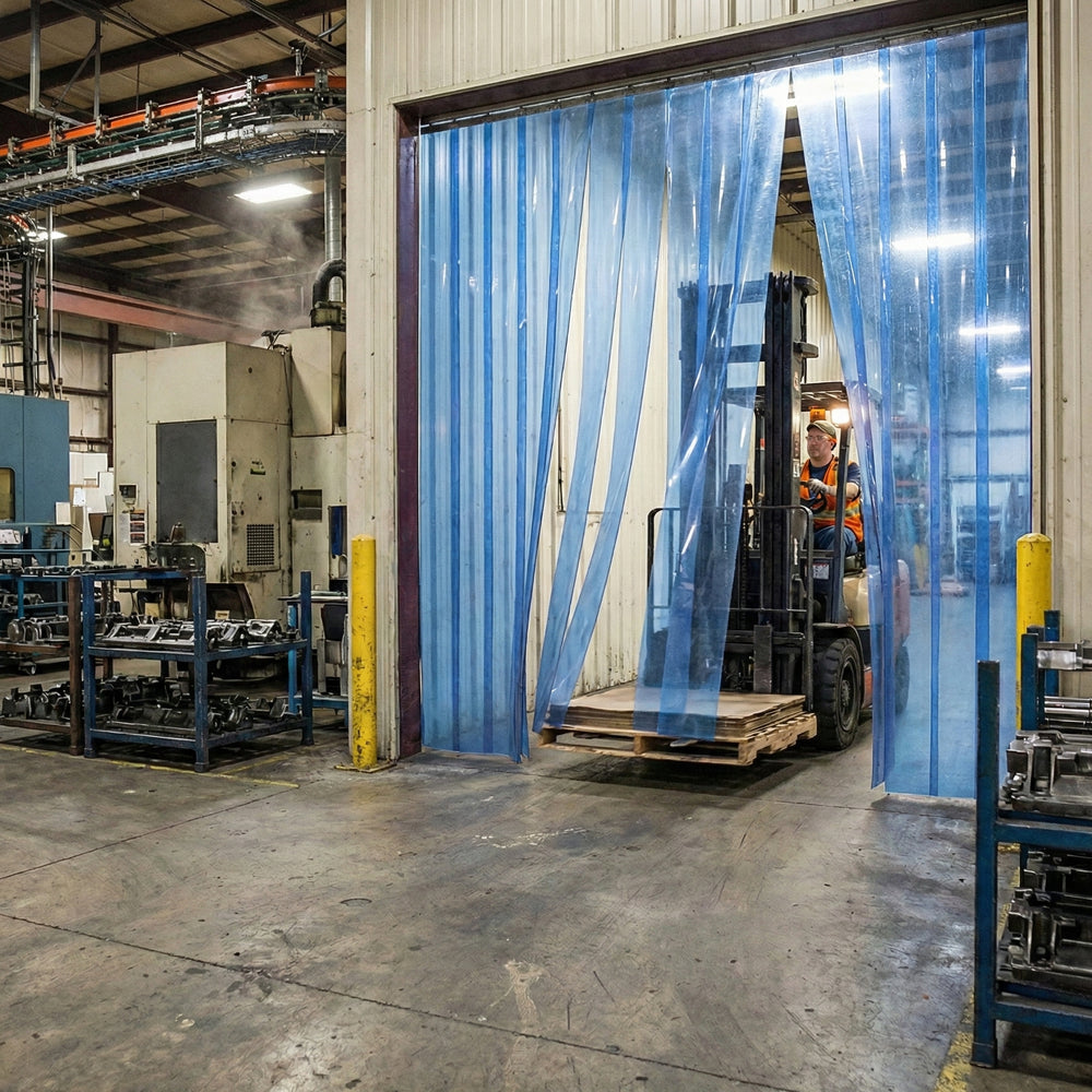Clear Standard PVC Strip Rolls – Transparent Industrial Door Curtain Strips for Warehouses & Cold Areas