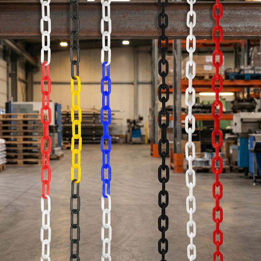 6mm Plastic Barrier & Decorative Chain – Versatile for Traffic Control & Decoration