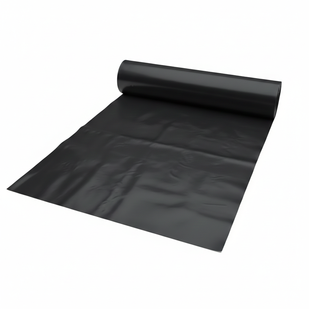 Premium Heavy Duty Polythene Sheeting for Ground Protection, Weed Control, and Temporary Covering - 1000 Gauge, Black/Grey, Multiple Sizes