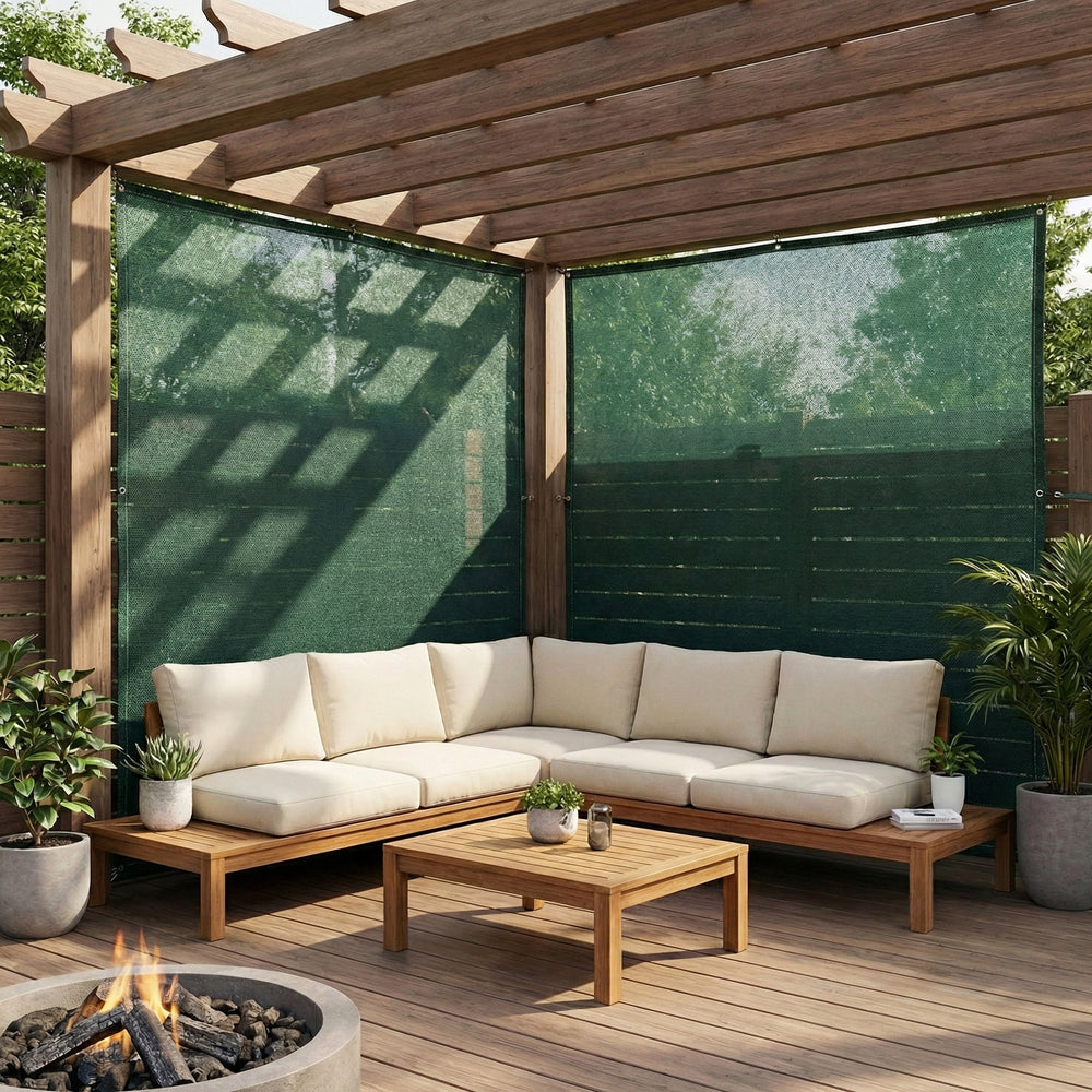Premium 80% Shade & Privacy Netting - Lightweight HDPE Mesh for Outdoor Use - High-Quality Professional Grade for Industrial and Commercial Applica...