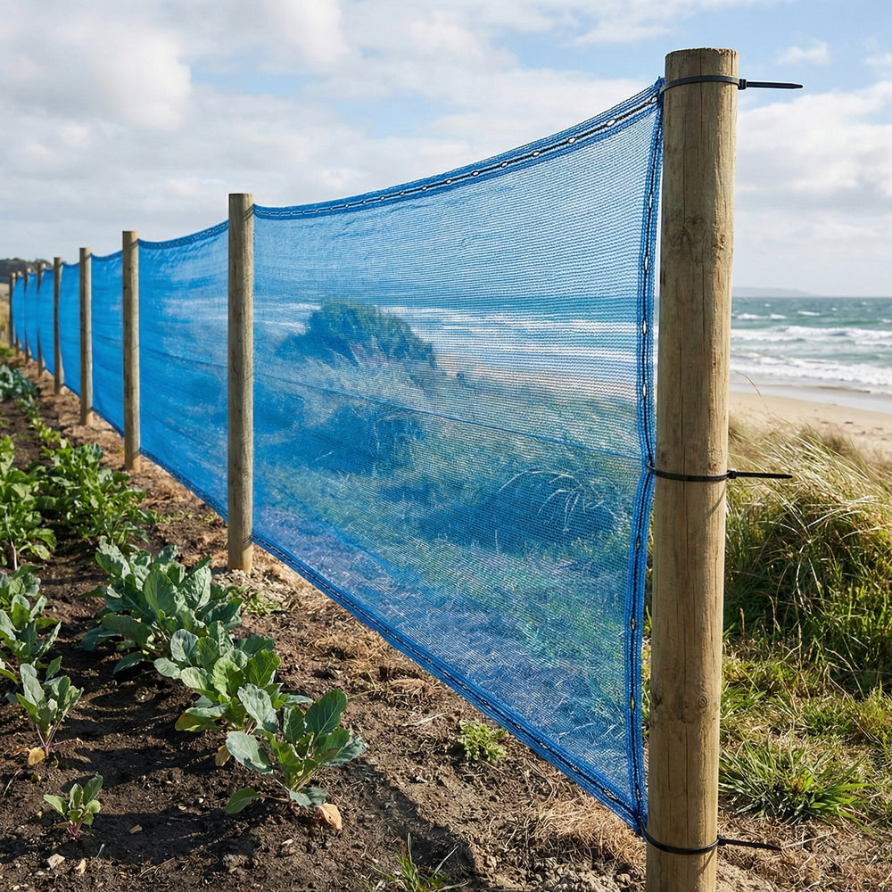 Premium 45% Shade Netting - 50m Roll with UV Additive and Eyelets - High-Quality Professional Grade for Industrial and Commercial Applicat...