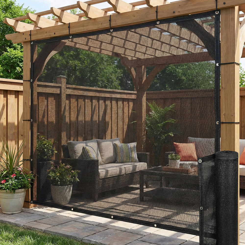 Premium 80% Shade & Privacy Netting - Lightweight HDPE Mesh for Outdoor Use - High-Quality Professional Grade for Industrial and Commercial Applica...
