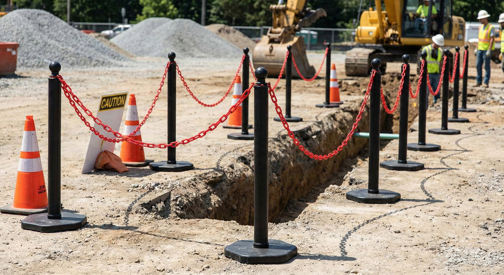 6mm Plastic Barrier & Decorative Chain – Versatile for Traffic Control & Decoration