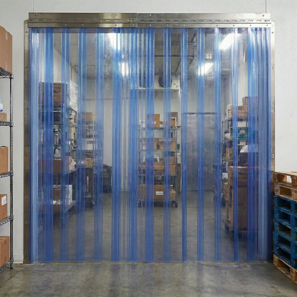 Ribbed PVC Curtain Replacement Strips – Clear, Durable & Thermal Insulating