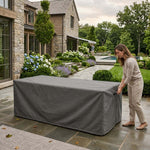 Custom Rectangular Garden Table Covers – Waterproof DuraLite, DuraWeave & DuraShield Fabric | Made to Measure