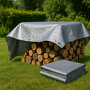 Heavy Duty Silver Tarpaulin 140gsm – Premium Waterproof, UV & Tear Resistant Tarp Sheet with Reinforced Edges and Metal Eyelets