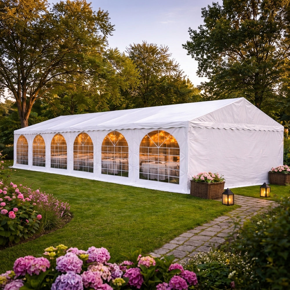 Marquee Exclusive 5x12m PVC 900 White Tent
