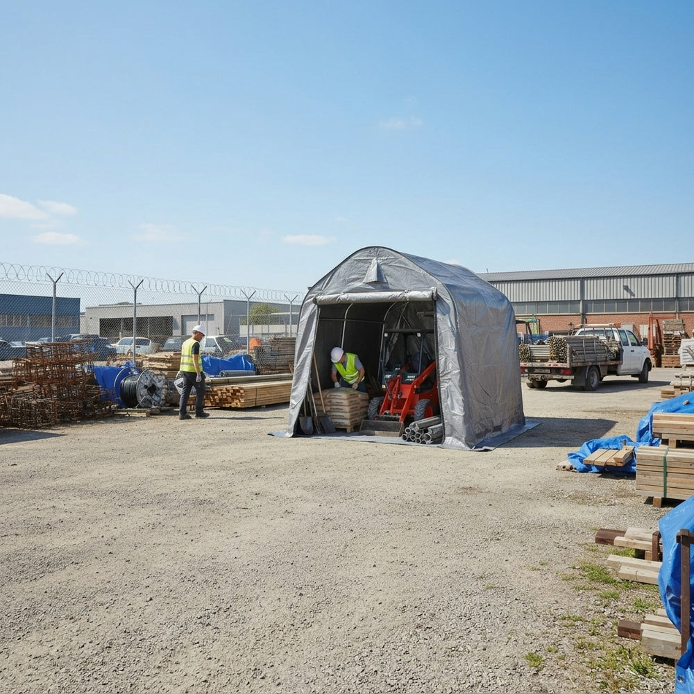 Outdoor Storage Tent 2x2x2m Grey PE