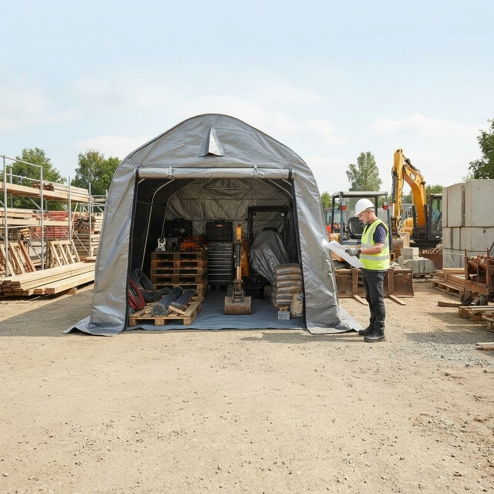 Outdoor Storage Tent 2x3x2m Grey PE