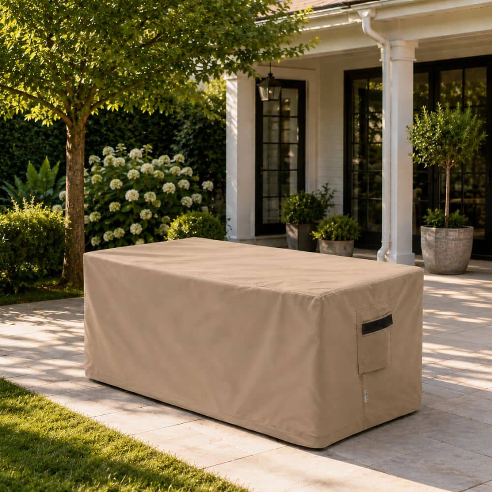 Custom Rectangular Garden Table Covers – Waterproof DuraLite, DuraWeave & DuraShield Fabric | Made to Measure