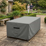 Custom Square & Rectangle Table Chair Set Covers | Waterproof Outdoor Patio Furniture Covers | DuraLite, DuraShield & DuraWeave Materials | UV & Weather Resistant