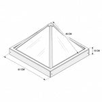 Custom Pyramid Skylight Covers – Waterproof UV Resistant Polyester | Custom Size