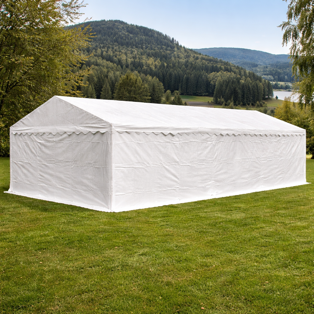 White 5x8m Outdoor Storage Tent