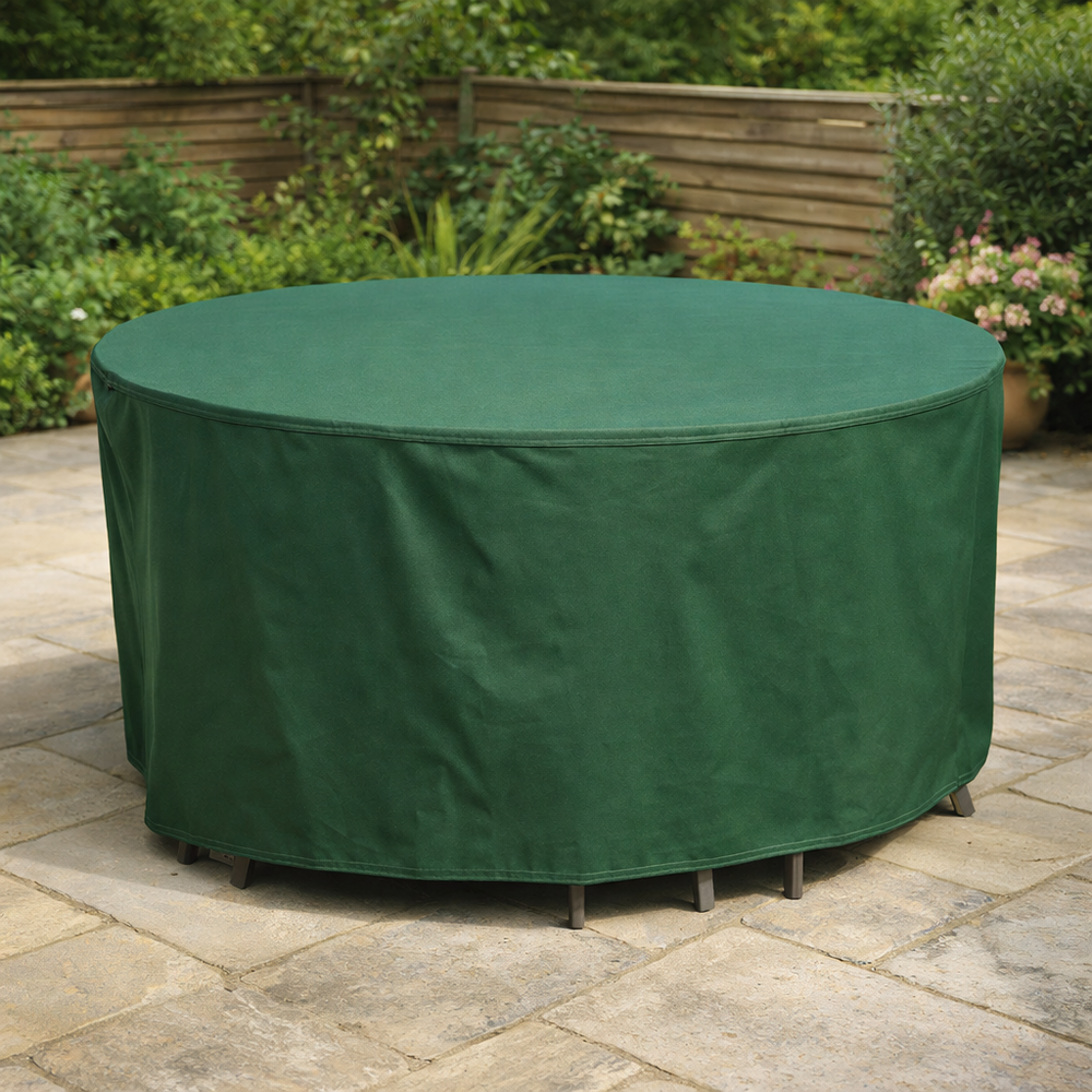 Circular Patio Set Cover – 80cm High – Reversible Polyester – 4 Seat Protection