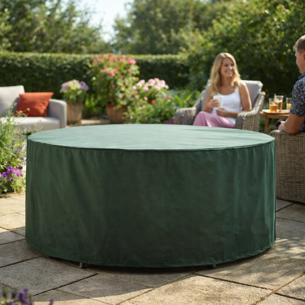 Circular Patio Set Cover – 80cm High – Reversible Polyester – 4-6 Seat Protection