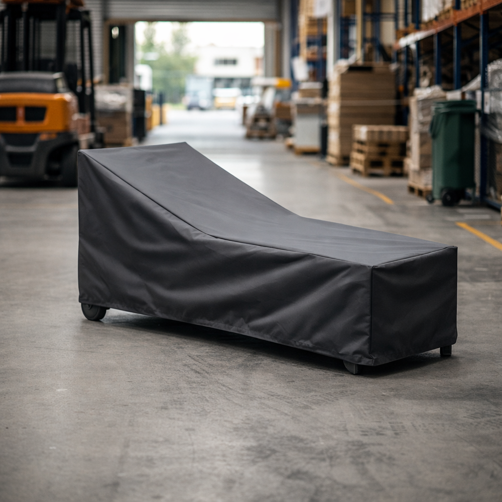 Sun Lounger Cover – Large Charcoal – Heavy Duty UV Protection – Outdoor Furniture