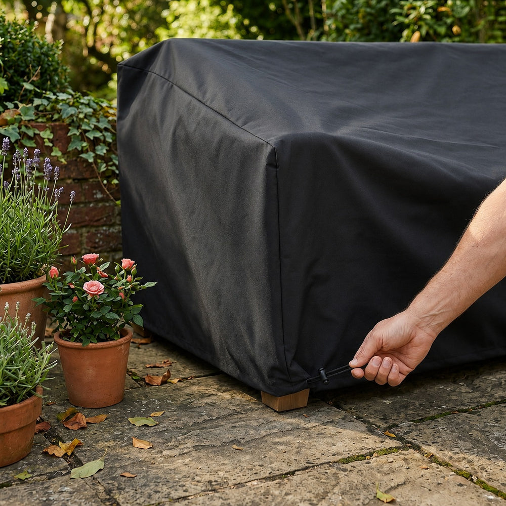 Large Sofa Cover – Black – Heavy Duty Waterproof – Outdoor Protection