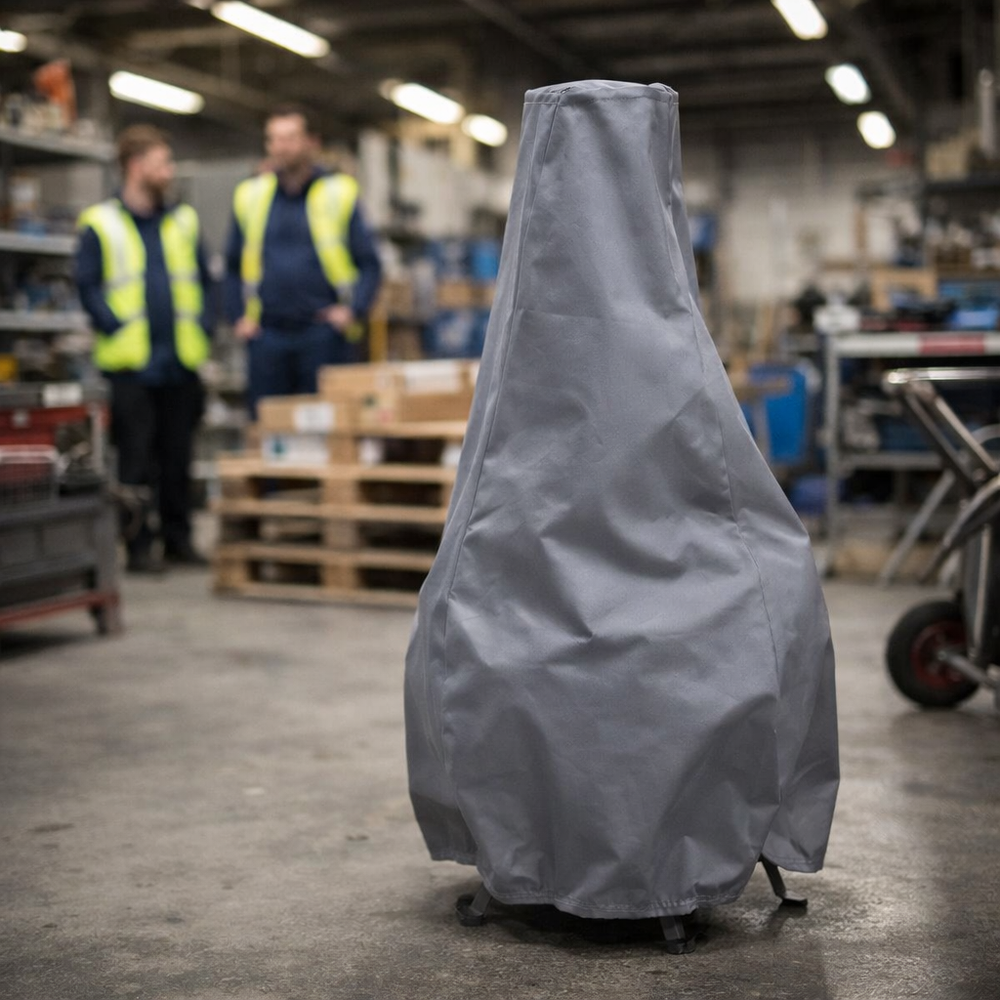 Chimenea Cover - Large Grey - Waterproof Protection - Garden Use