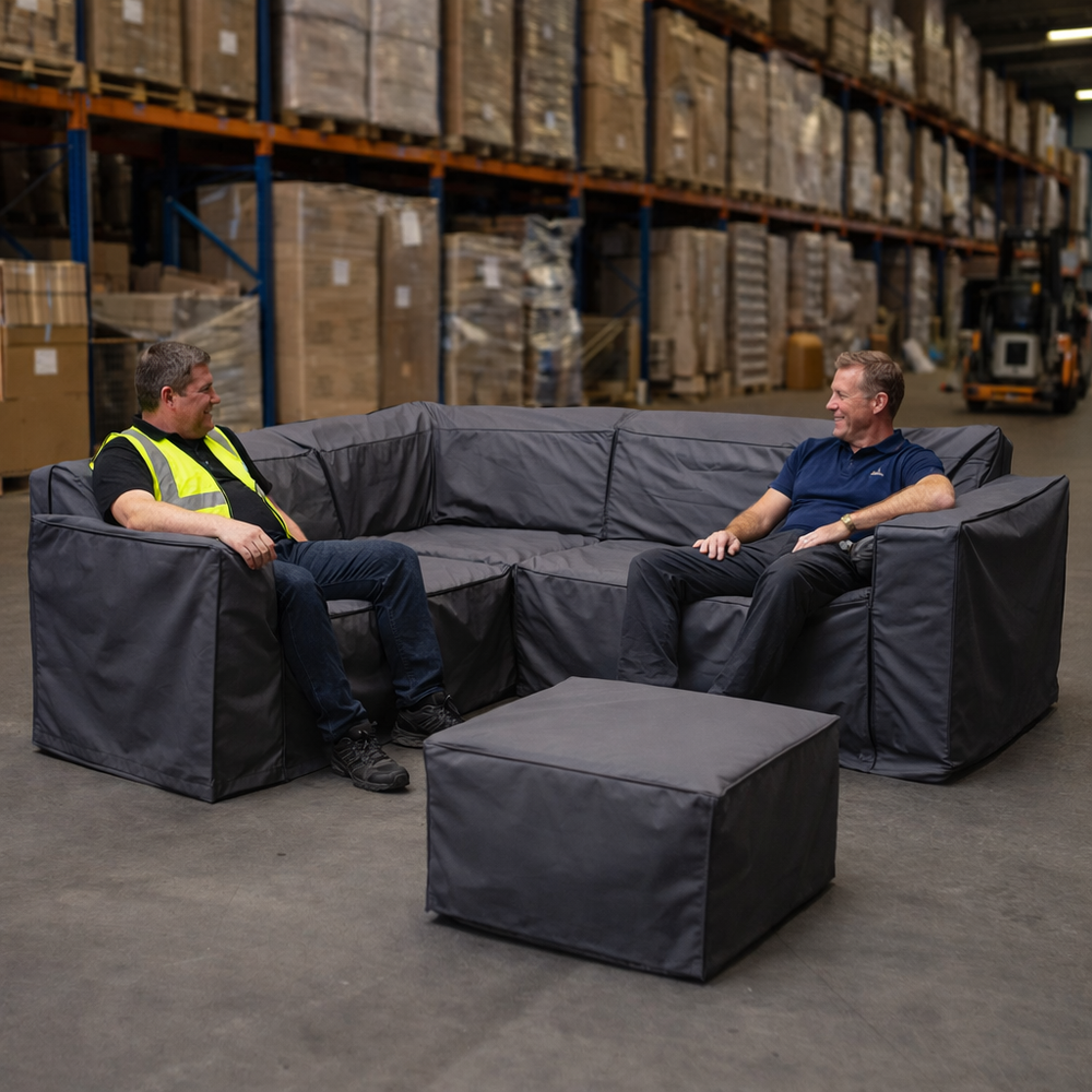 Corner Sofa Set Cover – Large Charcoal – Durable Polyester – Outdoor Protection