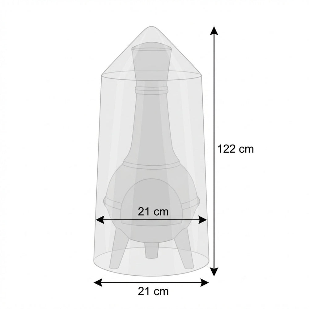 Heavy Duty Chimenea Cover – Large Black – Polyethylene Protection – Outdoor Use