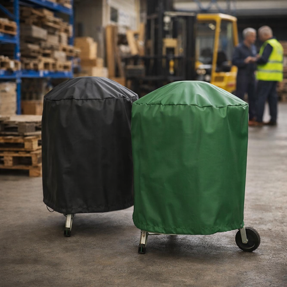 Kettle BBQ Cover – Green/Black – Reversible Waterproof Protection