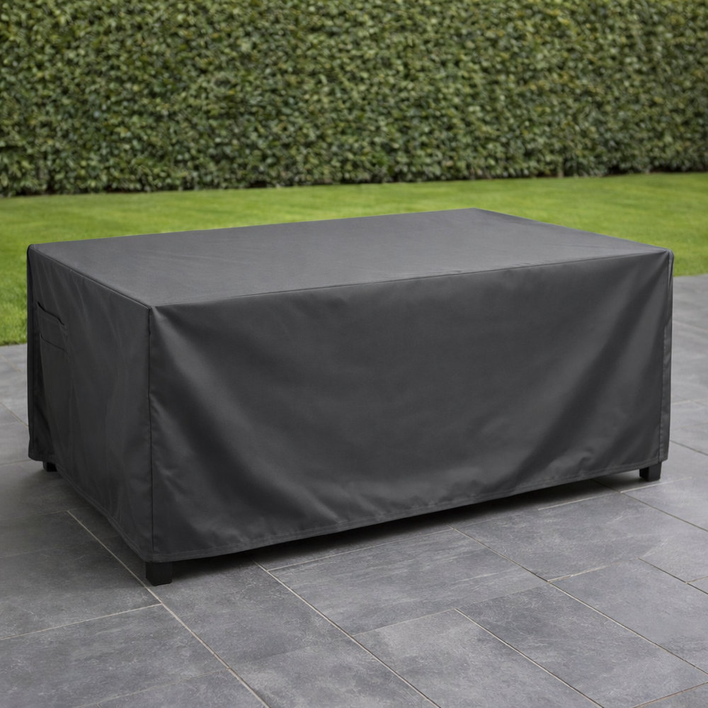 Rectangular Table Cover – 8 Seat – Charcoal – Weather Protection
