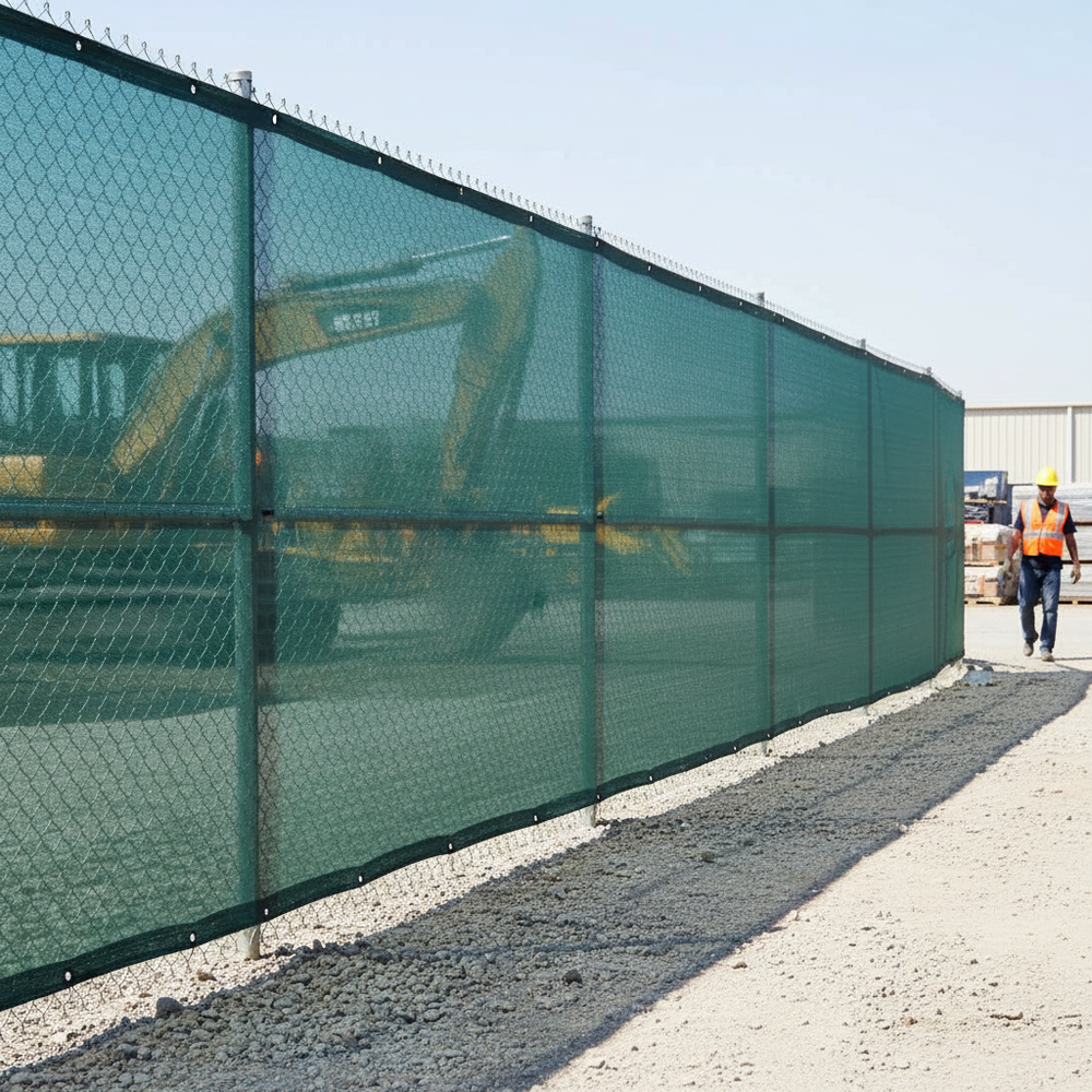 Premium 80% Shade & Privacy Netting - Lightweight HDPE Mesh for Outdoor Use - High-Quality Professional Grade for Industrial and Commercial Applica...