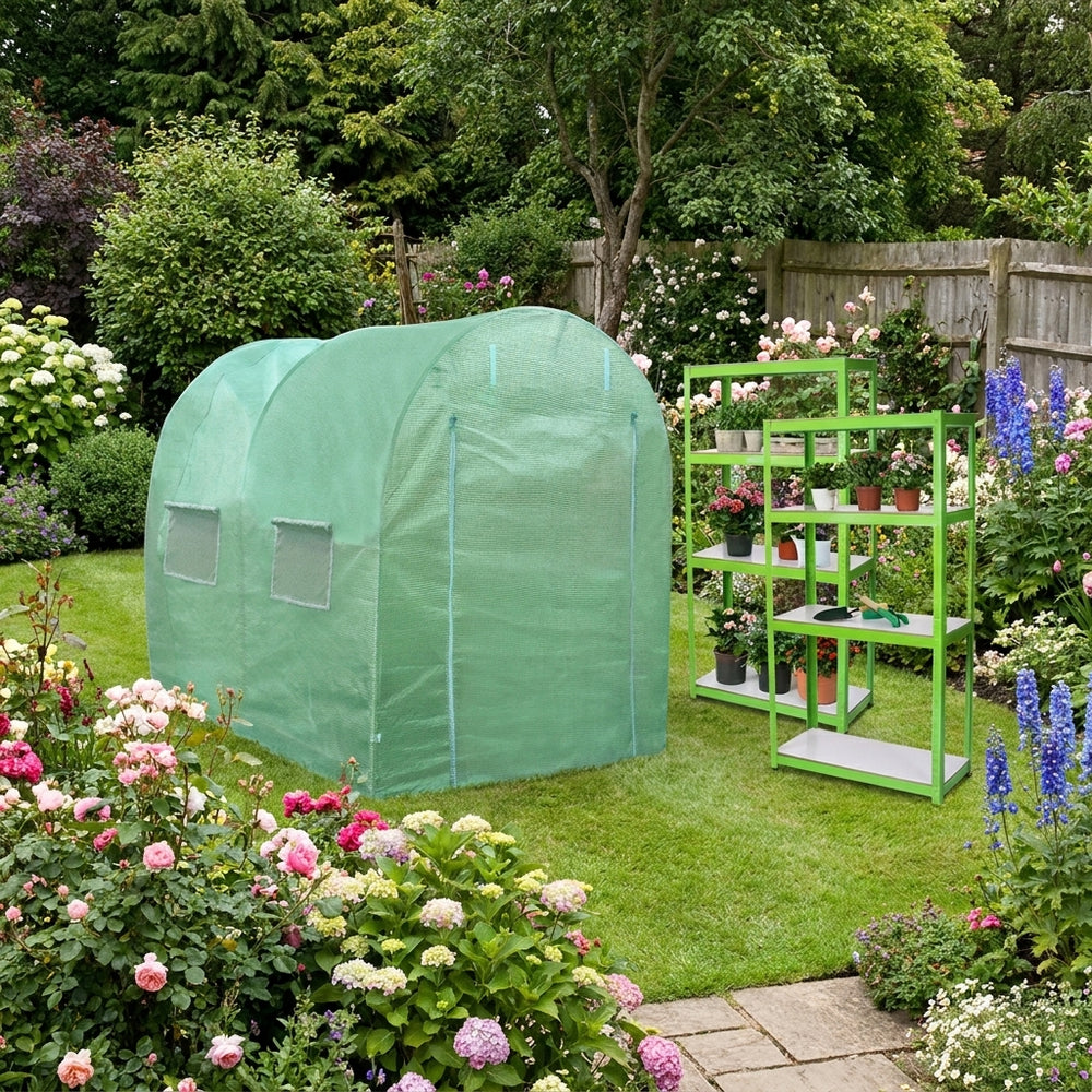 3m x 2m Polytunnel with 25mm Frame and Racking System
