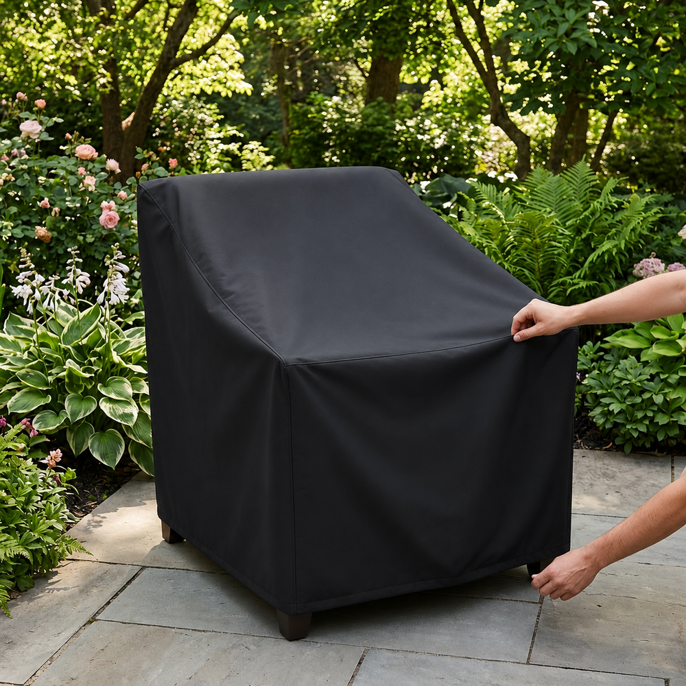 Armchair Cover – Large Black – Super Tough Waterproof – Protection