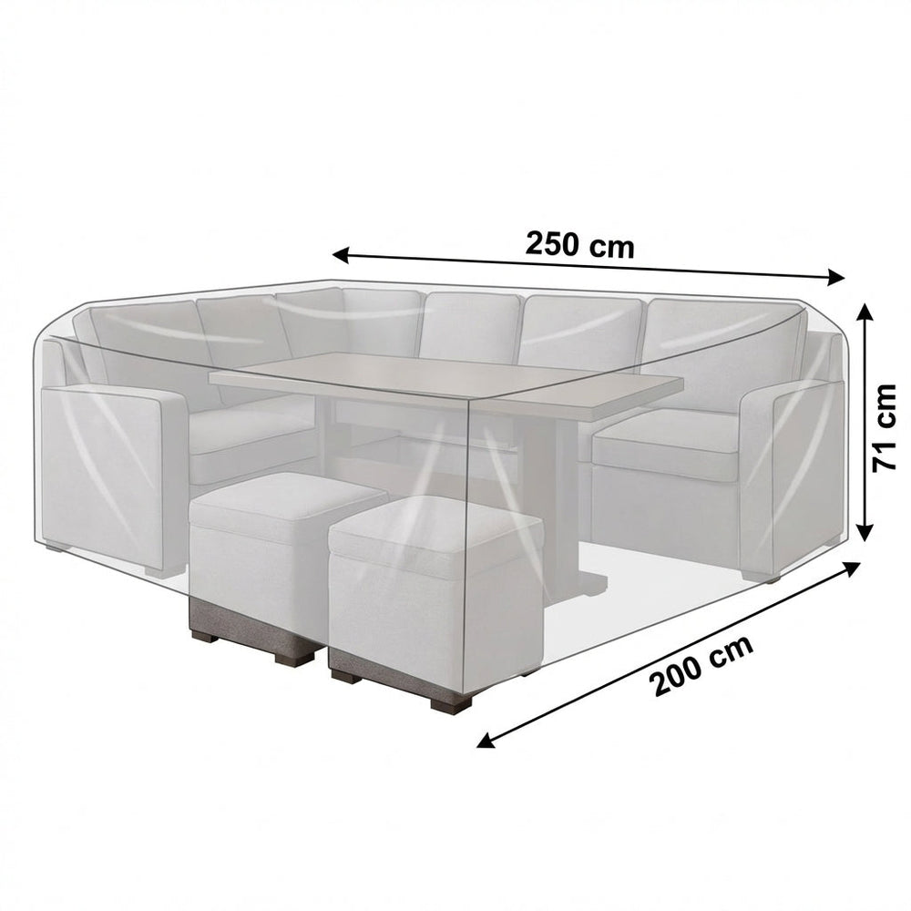 Deluxe Dining Set Cover – 250cm – Waterproof PVC – Outdoor Protection