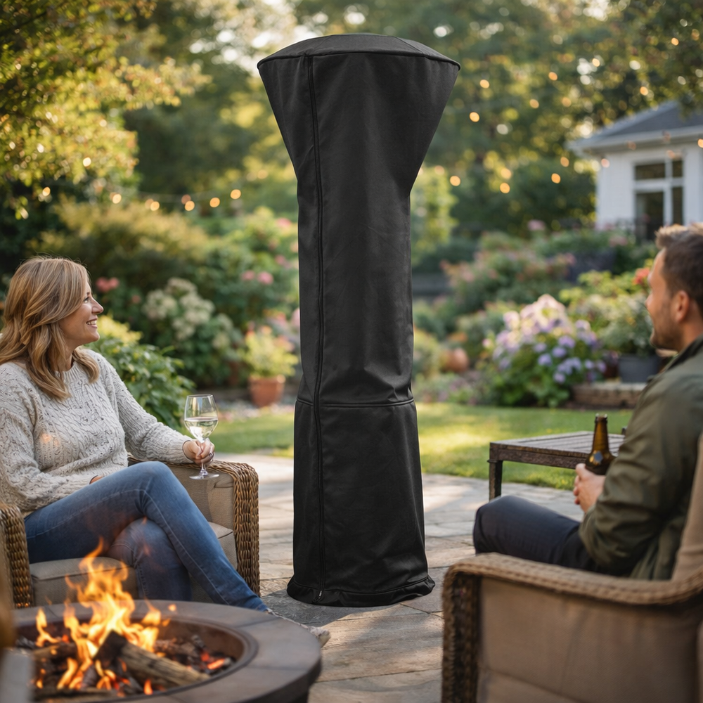 Heavy Duty Patio Heater Cover – Black – Polyethylene – Outdoor Protection