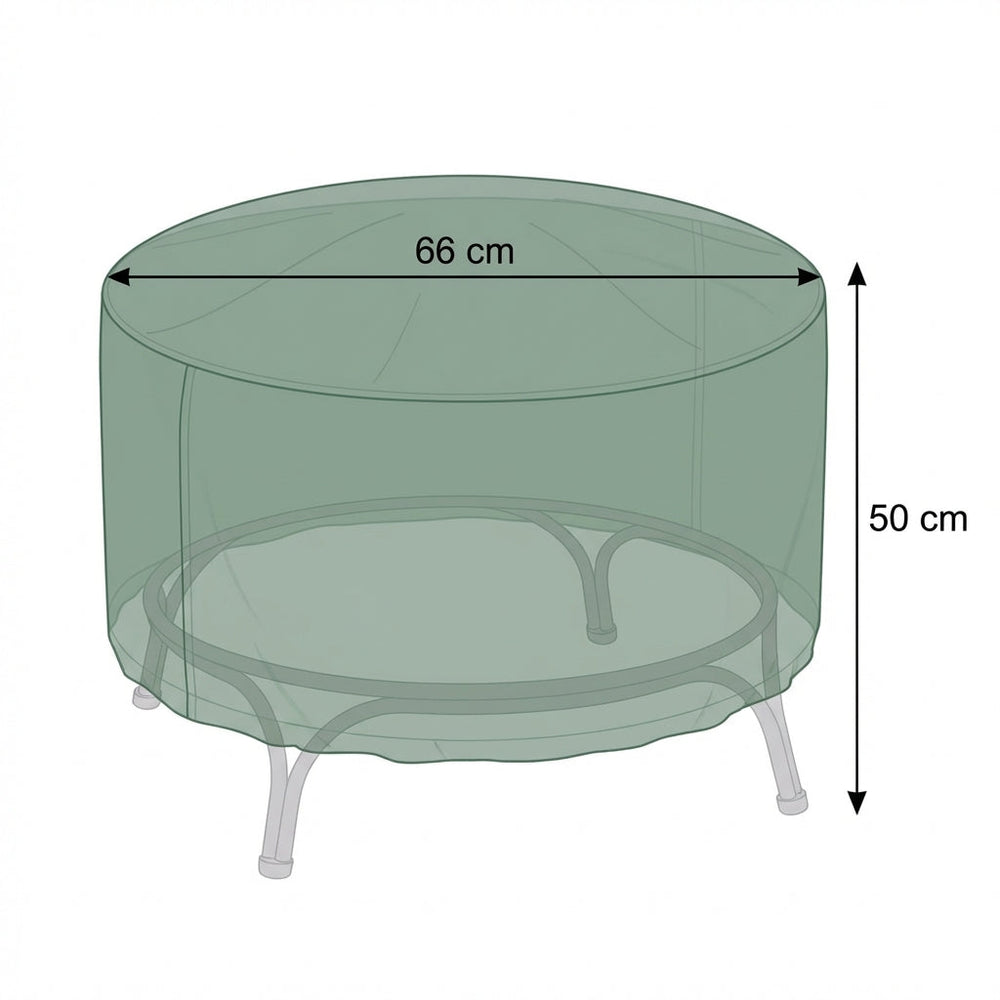 Firepit Cover – Small Green – Heavy Duty Polyethylene – Outdoor Protection