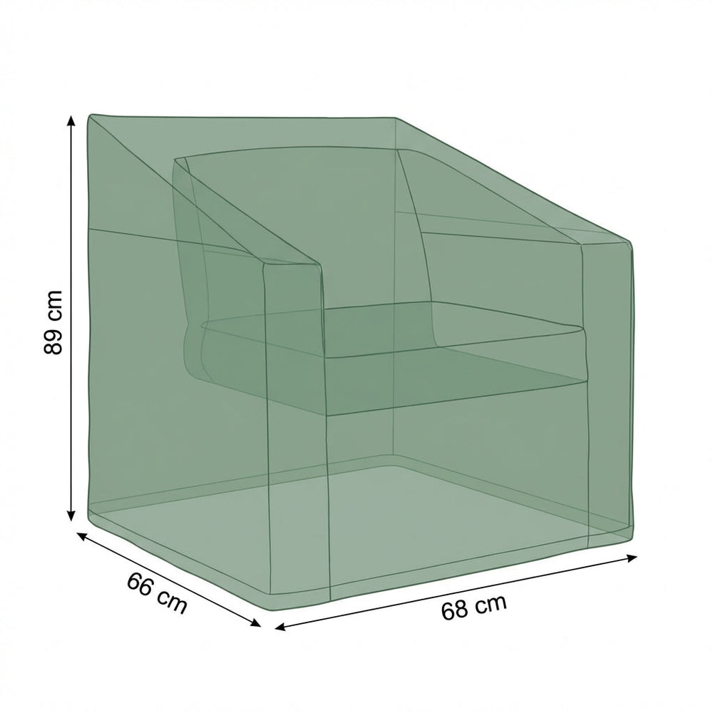 Armchair Cover – 68cm Green – Durable Polyester – All-Weather Protection