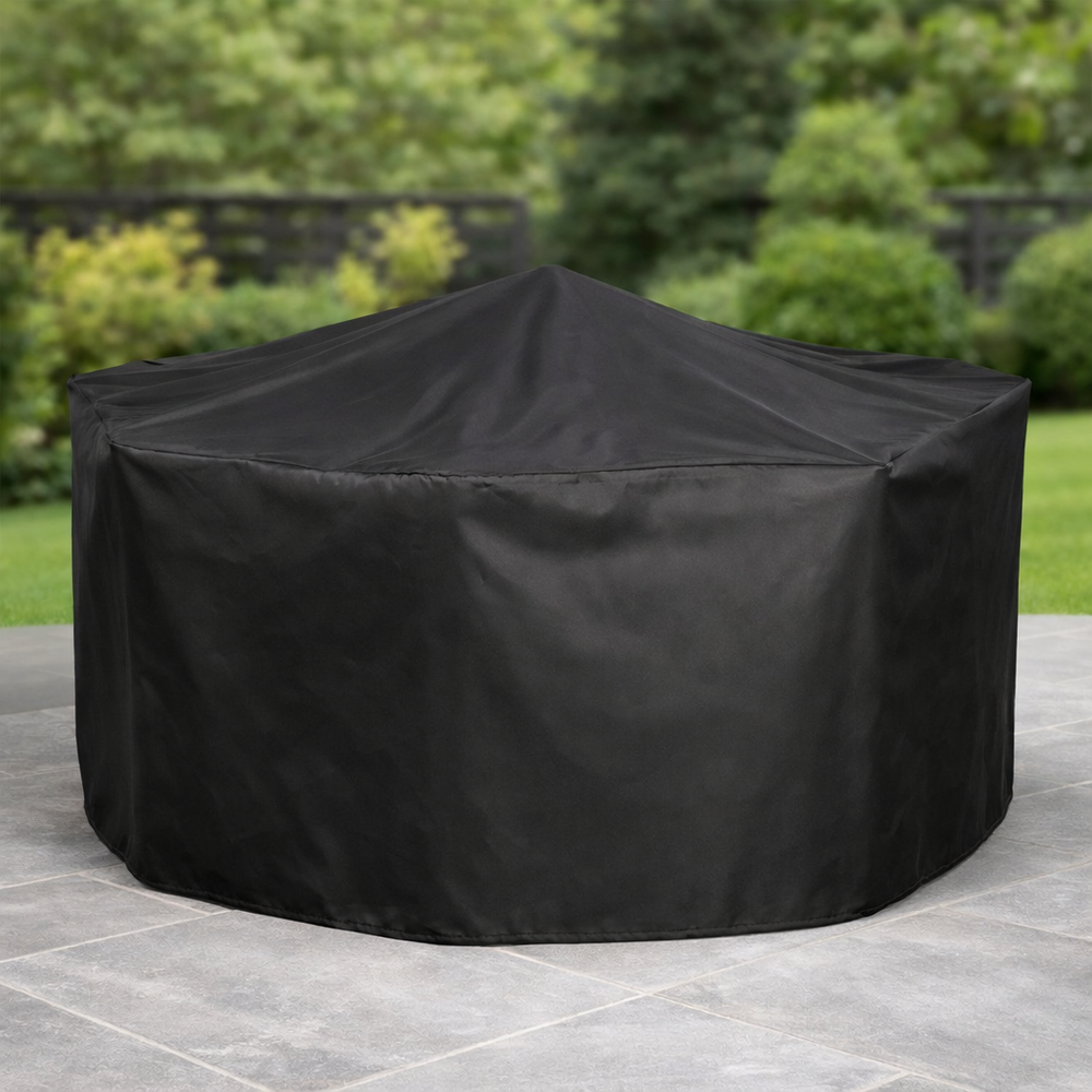 Octagonal Patio Set Cover – 4/6 Seat H90cm Black – Heavy Duty Protection