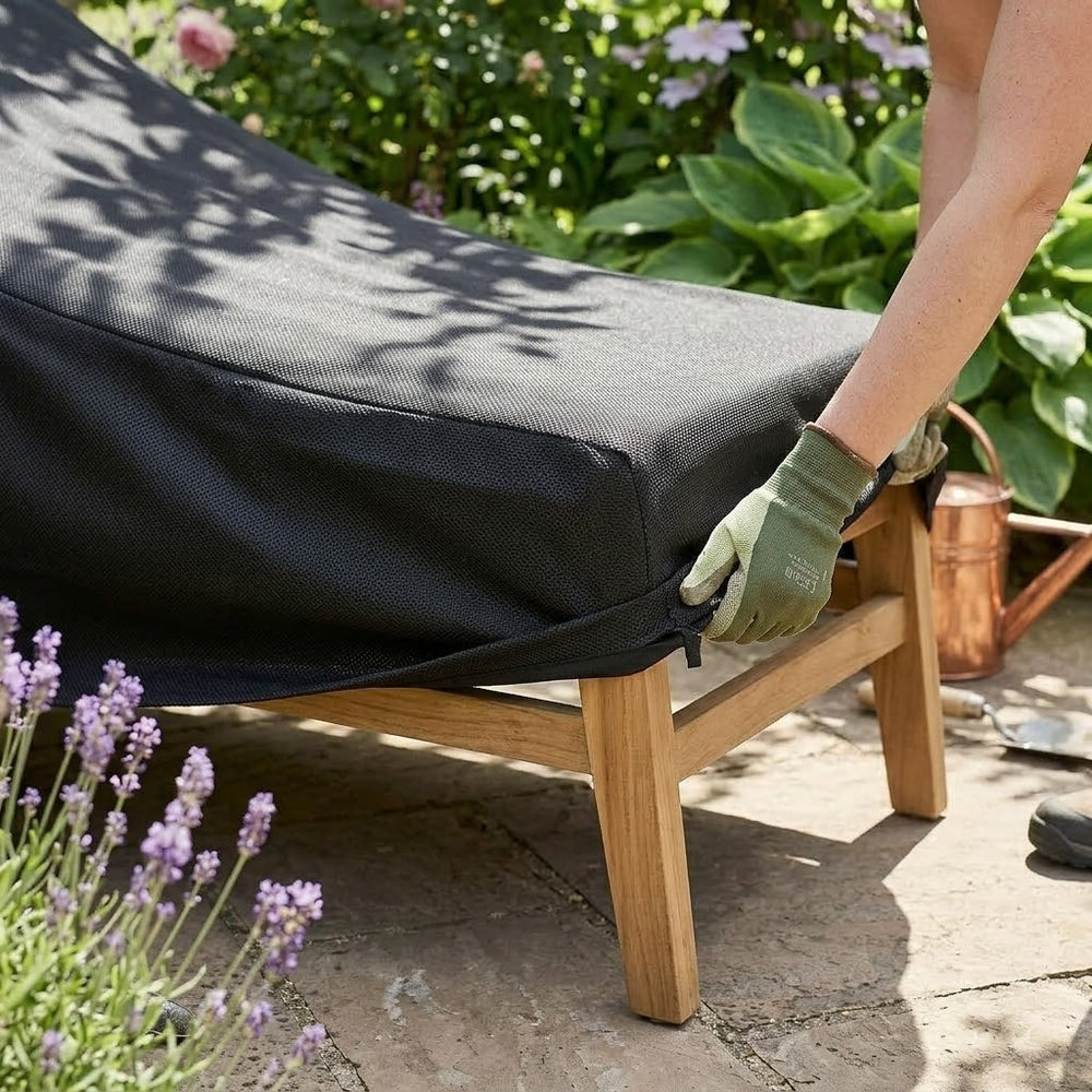 Steamer Chair Cover – 150x60x90 cm Black – Heavy Duty Waterproof – Outdoor Protection
