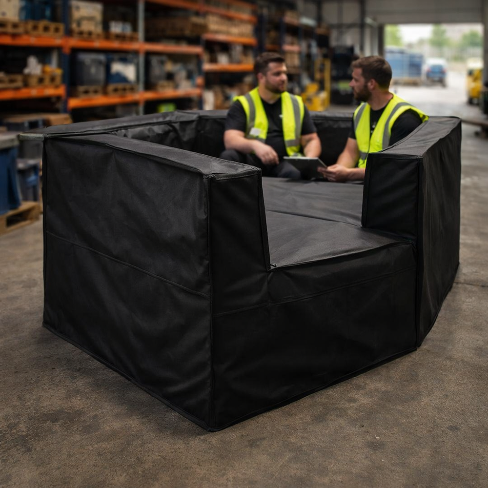 Corner Sofa Cover – Small, Black – Super Tough Waterproof – Garden Furniture Protection