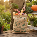 Premium Biodegradable Jute Vegetable Storage Bag - 15kg Capacity for Fresh Produce
