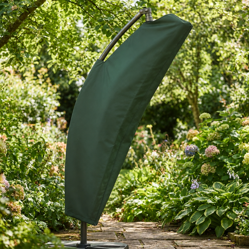 Parasol Cover – Small, Green – Super Tough UV Protection – Outdoor Use