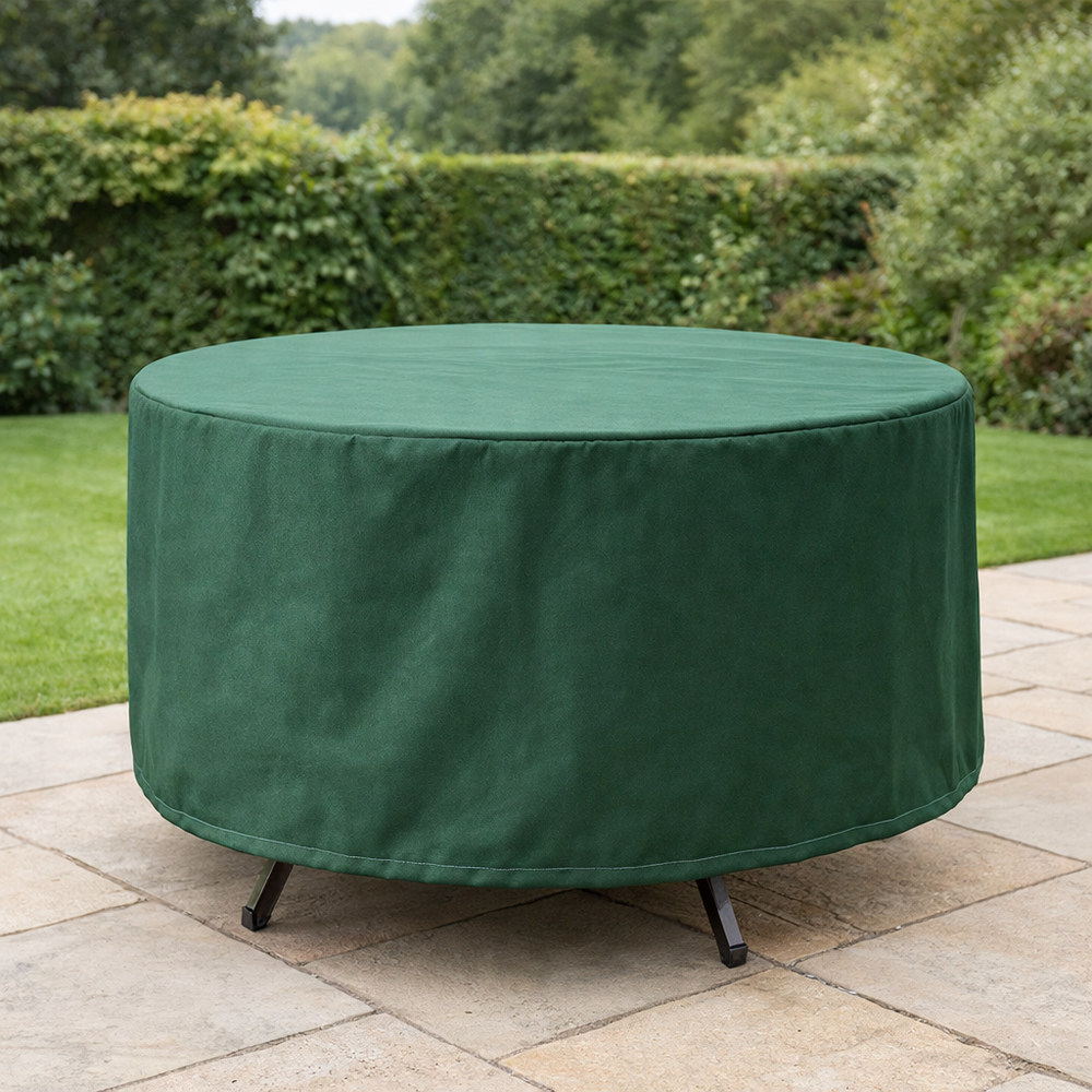 Round Table Cover – 4 Seater – Green – Heavy Duty Weather Protection