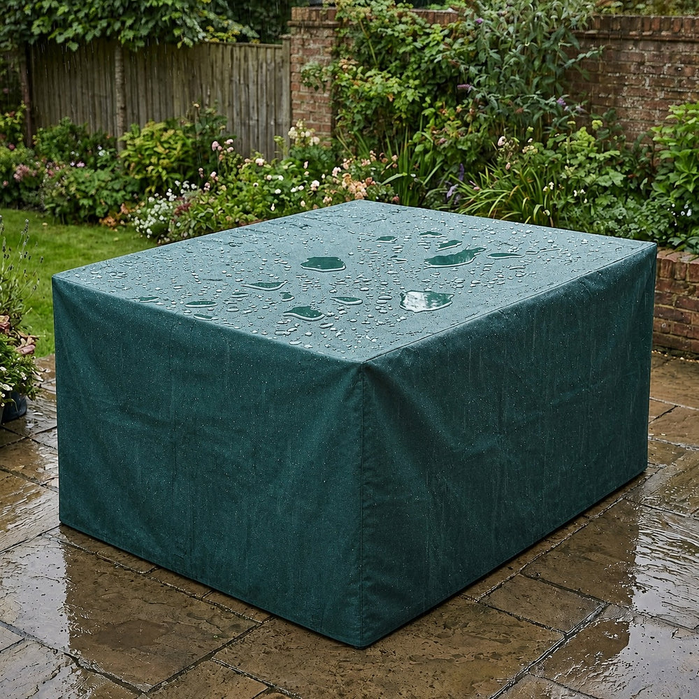 8 Seater Rectangular Table Cover – Green – Super Tough Waterproof – Outdoor Protection