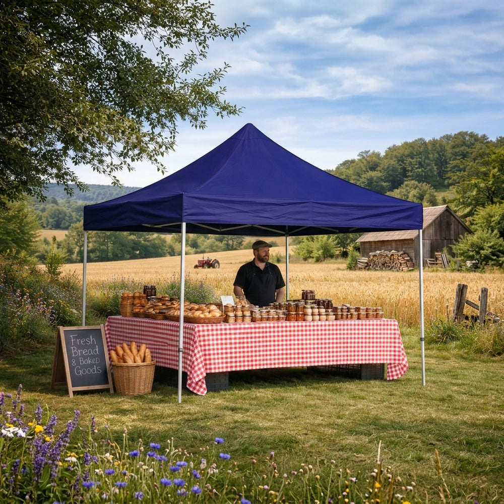 Heavy Duty Pop Up Gazebo 3x3m Clear – Commercial Grade Waterproof Instant Shelter with 4 Transparent Sidewalls