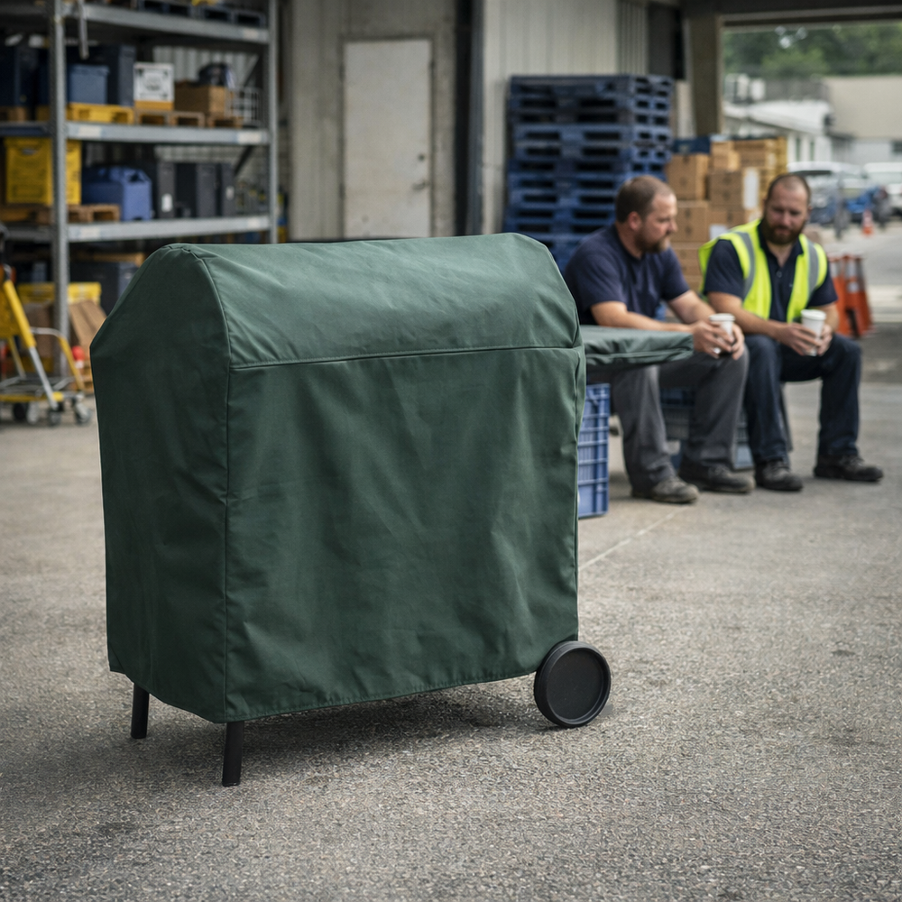 BBQ Cover – 61x124x91 cm – Reversible PVC Polyester – Outdoor Protection