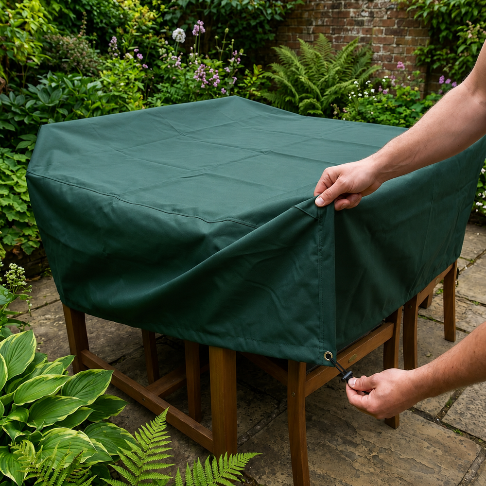 Patio Set Cover – 4 Seat – Reversible PVC Polyester – Outdoor Protection